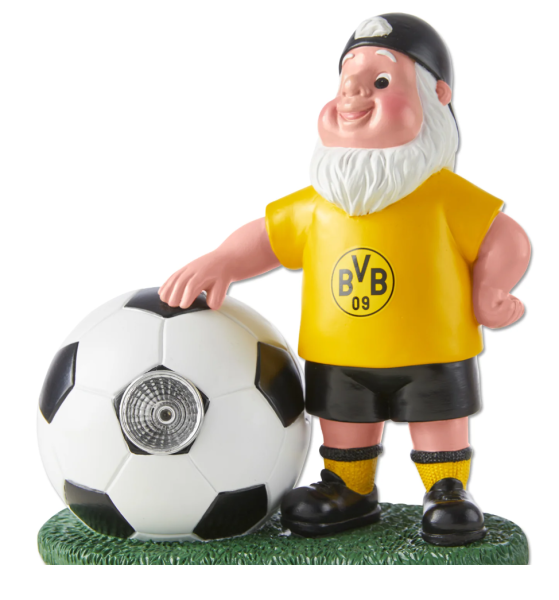 Borussia Dortmund - Gartenzwerg mit LED Ball